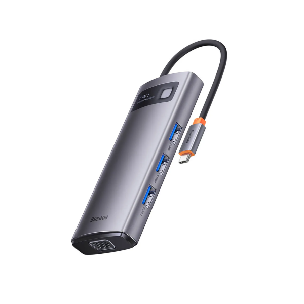 Baseus StarJoy 7 in 1 multifunction hub Adapter-Space Grey - Image 3