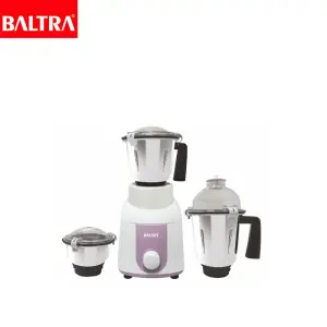 BALTRA Magic Mixer Grinder | 750 Watt | 1.5 L liquid jar, 1.2 L dry jar & 600 mL chutney jar | Safeguarded motor against overheating | SS blades for precise & consistent results | Strong ABS body | Variable speed settings | Stylish metallic finish | 750 W