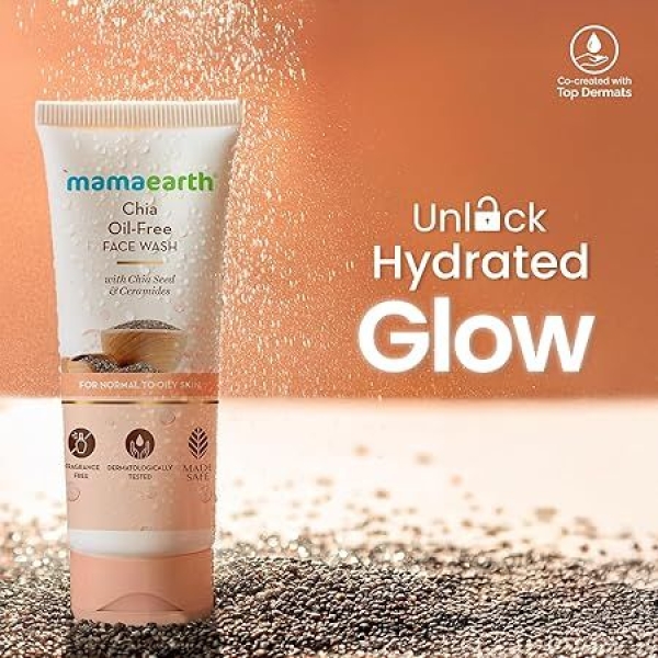 Mamaearth Chia Oil-Free Face Wash with Chia Seed & Ceramides - 100 ml - Image 2