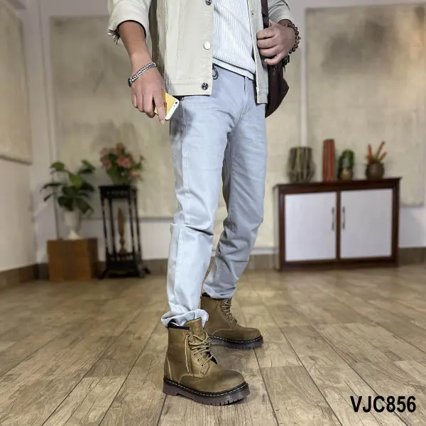 VIRJEANS (VJC856) Stretchable Cotton Straight Pant For Men- Blue - Image 5