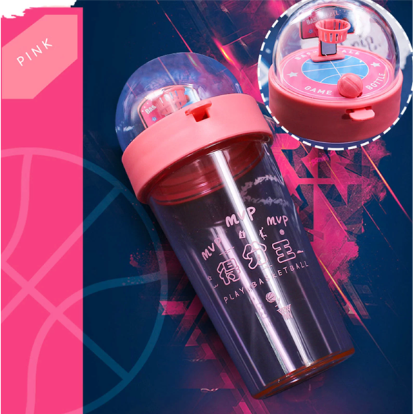 KOJA Sport Water Bottle Bts Cup Basketball Shooting Machine Water Bottle Transparent Plastic Portable Drink Bottle Travel Tea Cup - Image 4
