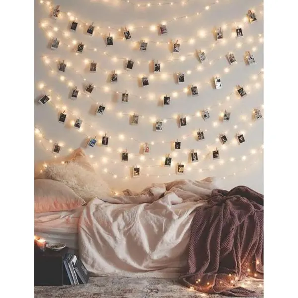 20 Plastic Photo Clip Led String Lights For Home Decor | Wall Decor LED Light Photo Clip- 20 Clips | Home Decor Accessories - Image 5