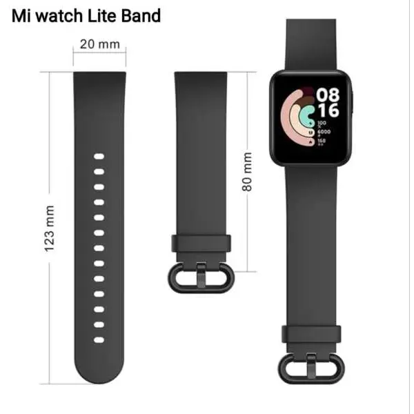 Silicone Strap For Xiaomi Mi Watch Lite - Image 2