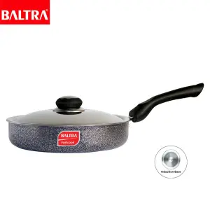 BALTRA Fry Pan | Elegant | 26 cm | Made from high quality food grade aluminium |Long life antique coating | Heavy base: Heats quickly & evenly retains heat more stable | 24 months warranty