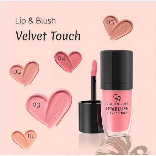 Golden Rose Lip&Blush Velvet Touch - 03 Candy Pink 4.5ml - Image 2