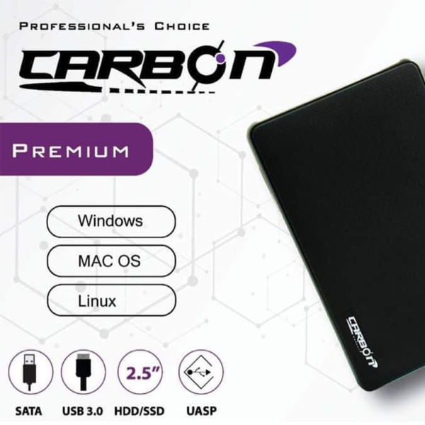 Carbon CR-201 5Gbps Premium Hard Disk Case External Hard Drive Case - Image 3