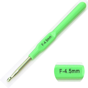 4.5MM Crochet Hook Aluminium Hook Plastic Handle