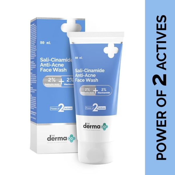 The Derma Co Sali-Cinamide Anti-Acne Face Wash with 2% Salicylic Acid & 2% Niacinamide - 80ml - Image 2