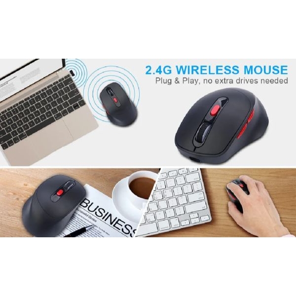 6D Rechargeable Bluetooth & 2.4GHz Mouse - Image 5