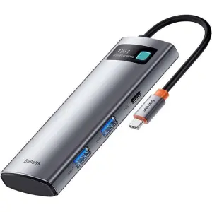 Baseus Metal Gleam Series 7-in-1 Multifunctional Type-C HUB Docking Station