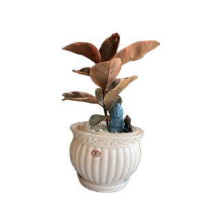 Kanha Matki 8 Inch Flower Pot / Planter ( With Plate ) For Indoor Outdoor Garden