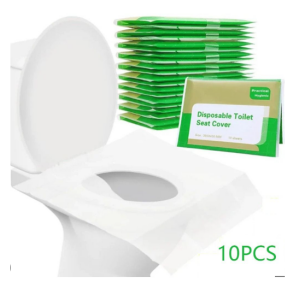 10pcs New Paper Disposable Toilet Mat Water-soluble Portable Toilet Seat Cover Eco-Friendly Camping Bathroom Accessiories Closestool Mat