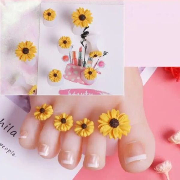 Toe Separator 8pc Soft Silicone Foot Finger Divider Nail Polish Gel Polish Apply Manicure Pediucure Nail Salon Tools DIY Beauty Accessories - Image 3