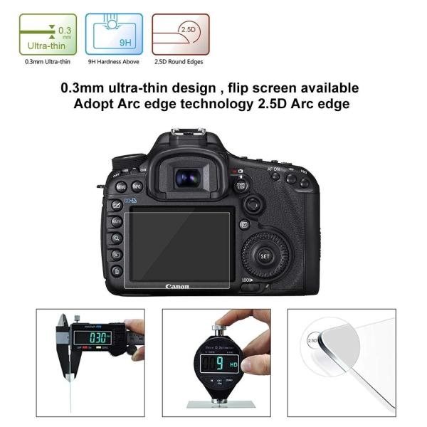 Puluz 2.5D Curved Edge 9H Surface Hardness Tempered Glass Screen Protector Kit For Canon 5D Mark Iv / Mark Iii Accessories - Image 3