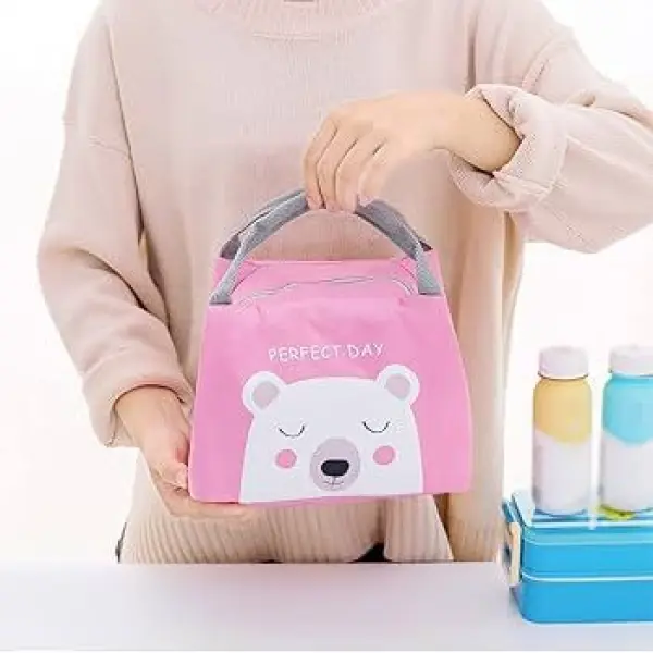 Portable Waterproof Thermal Insulated Lunch Bag Keep your meals fresh and tasty on the go with this thickened, cute, and durable insulated lunch bag. Perfect for students, office workers, or anyone needing a reliable food pouch to carry lunch, snacks, or - Image 3