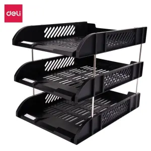 Table top 3 layer File tray/ Desk organizer By Mitrata