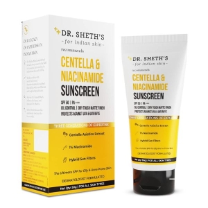 Dr. Sheth’s Centella & Niacinamide Oil & Acne Control Sunscreen - 50g