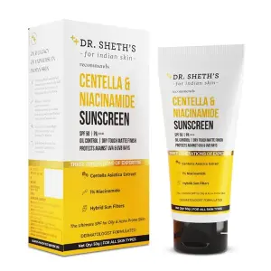 Dr. Sheth’s Centella & Niacinamide Oil & Acne Control Sunscreen - 50g
