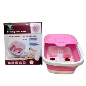 Relaxation Foot Bath Massager: Folding Design with Infrared, Bubble Heating & Massage Wheels