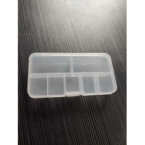 7-Grid Clear Plastic Organizer Box