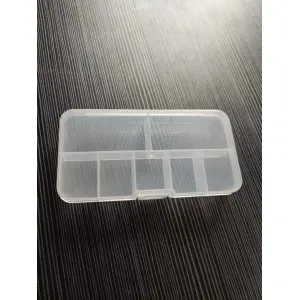 7-Grid Clear Plastic Organizer Box