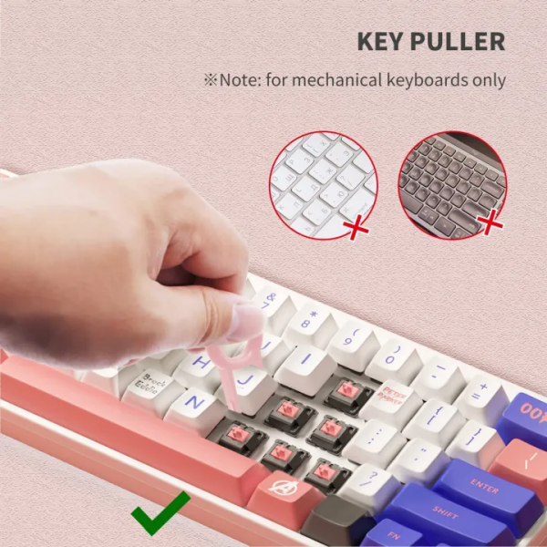 7 in 1 Cleaner Kit, Multi-Function Earbud Cleaning Pen, Soft Brush Corner Gap Duster Keycap Puller Laptop Screen Cleaner - Image 4