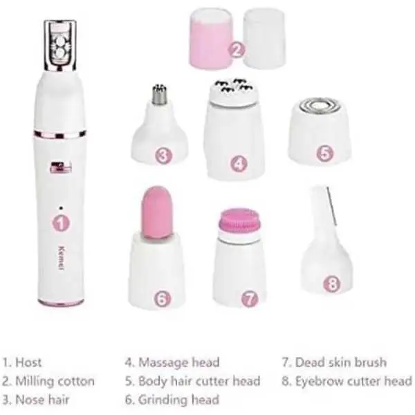 7 IN 1 Electric Massage Facial Cleanser Electric Brush Female Epilator Shaver Women's Waterproof Facial Care Tool - Image 3