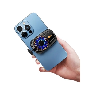 S08 Portable Mini Mobile Phone Universal Air-cooled Radiator for PUBG Game Cooler for IOS Android Turbo Hurricane Cool Heat Sink
