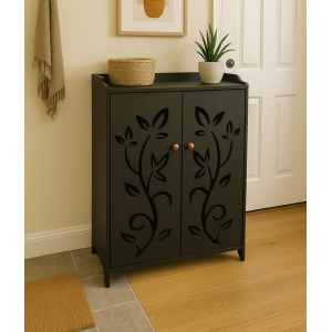 Rift Decorative Shoe Rack Different Design Options Dark Elegant Home Office Rack for Shoes and Other Usage l Home Furniture with 4 Layers (3ft) Height