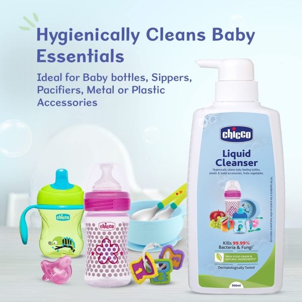 Chicco Liquid Cleanser 500ml Bottle - Image 2