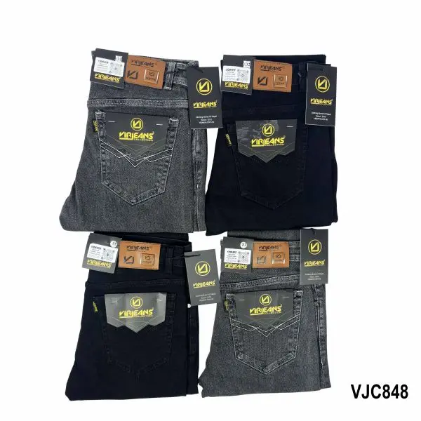 VIRJEANS (VJC848) Stretchable Choose Jeans Pant For Men- Grey - Image 2