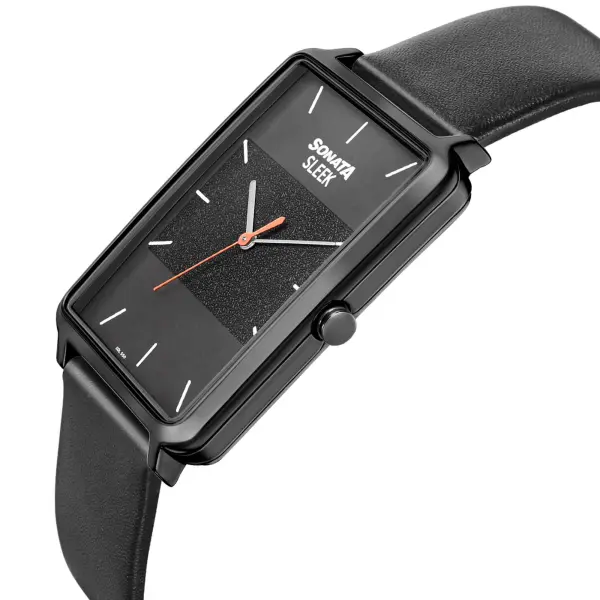 Sonata Quartz Analog Leather Strap Watch for Men - Image 2