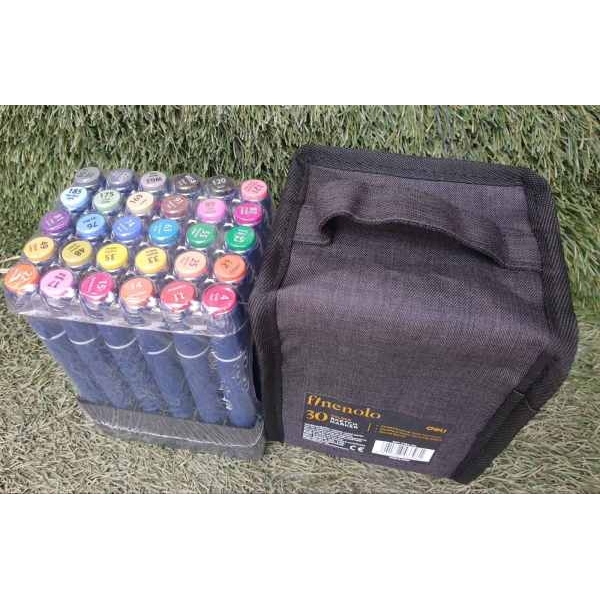 Alcohol Marker / Finenolo 30 Colour Double Nib Alcohol Based Sketch Marker By Mitrata - Image 4