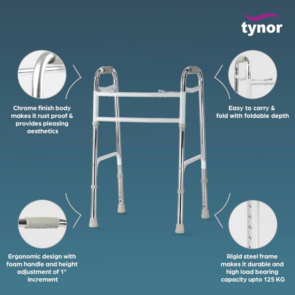 Tynor Walker Invalid's HD All Pods, Silver, Universal Size, 1 Unit - Image 3