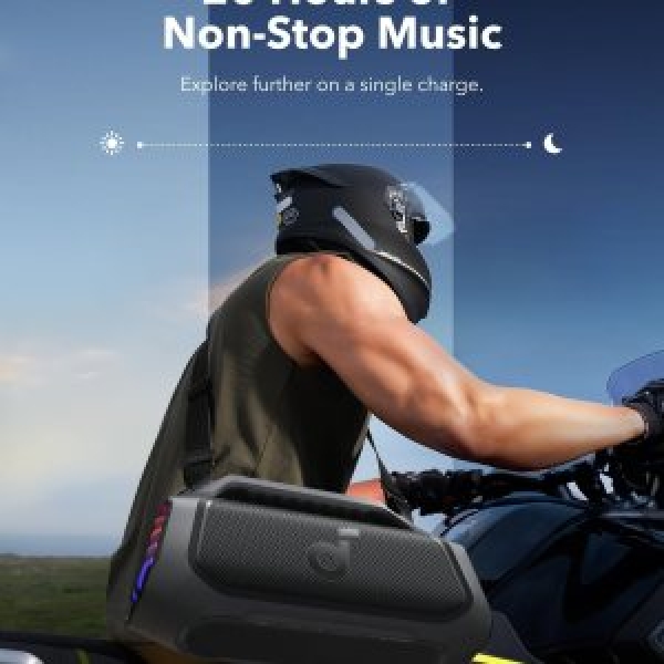 Soundcore Boom 2 Plus By Anker, Outdoor Speaker, 140W, 2+2 Channel, BassUp 2.0, 20H, Fast Charge, IPX7, RGB Lights, Power Bank, BT 5.3 - Image 6