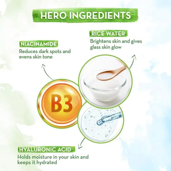 Mamaearth Rice Water Dewy Active Serum with 10% Niacinamide, Rice Water & Hyaluronic Acid - 50 ml For Glass Skin - Image 4