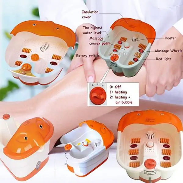 Electric Foot Spa Footbath Machine Full-automatic Massage Heating Roller Massager Safe Bucket Constant Basin Tool Health - Image 3