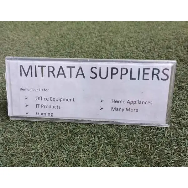 Triangular Plastic Name Plate, A set of Five Name Plates ( PY-034 Transparent PVC) By Mitrata) - Name Plates | - Image 2