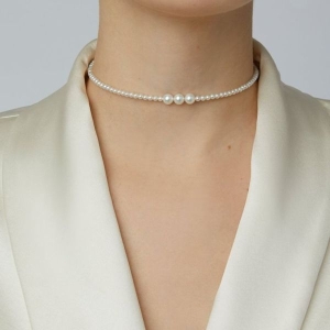 Beaded Trendy Pearl Choker