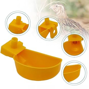 1 Pc Yellow Drinker For Any Birds
