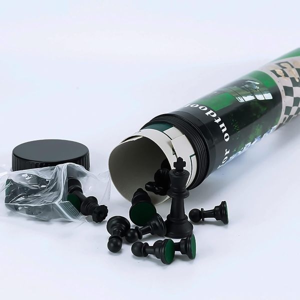 Travel Chess/ Chess Set in Carryable Barrel For Play on Travel - Image 5
