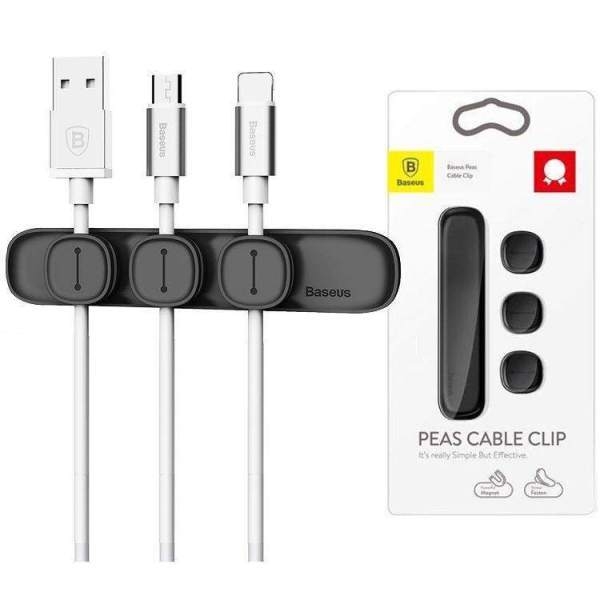 Baseus Peas Cable Clip Black - Image 2