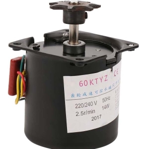 Syc Motor 2.5RPM 60KTYZ 220V 14W Permanent Magnet Synchronous Gear Motor 50HZ-60HZ