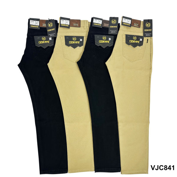 VIRJEANS (VJC841) Stretchable Cotton Chinos Pant For Men-Khaki - Image 3