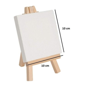 Mini Easel With canvas Frame 10*10 cm