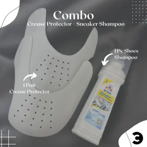 Combo: Sneakers Cleaner and Crease Protector for Shoes | Shoe Cleaner | Crease Protector | Shoes Accessories by Comfort Corner