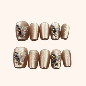 Press On Nails Square Coffin Shape with 10 pcs (small/extra small/long/short/medium)