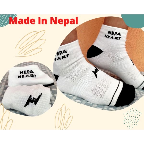 Pack of 4 Pairs of Cotton Socks for Men- PROUDLY MADE-IN-NEPAL (NEW) - Image 3