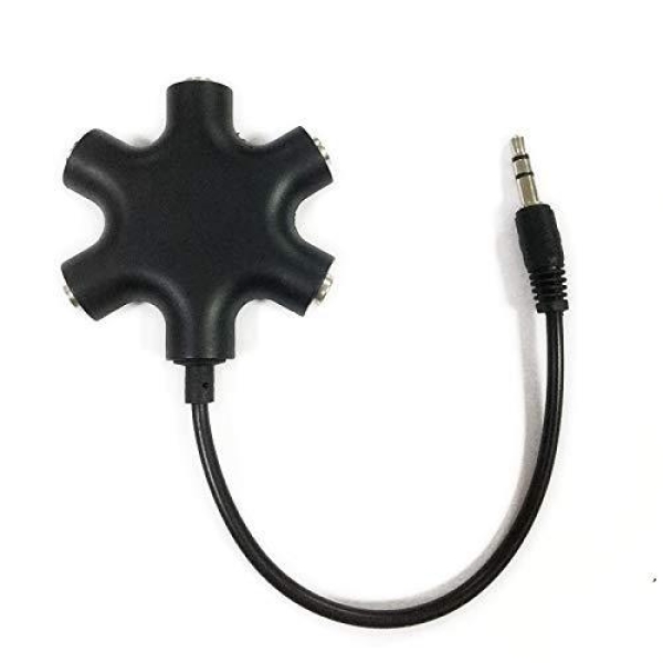3.5mm Headphone Jack Splitter 3.5 Audio 5 Way 6 Port Female Connector Adapter Audio Earbuds Earphones Plug with 3.5mm Stereo Cable - Image 9