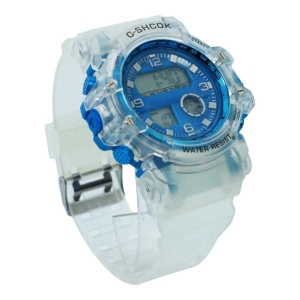 Blue And White Color Digital LED Display,Auto Date Watch For Kids